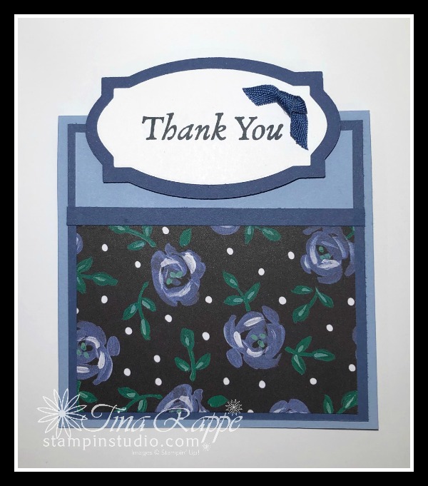 Stampin' Up! Happy Thoughts stamp set, Flower & Field DSP, Fun Fold cards, Stampin' Studio