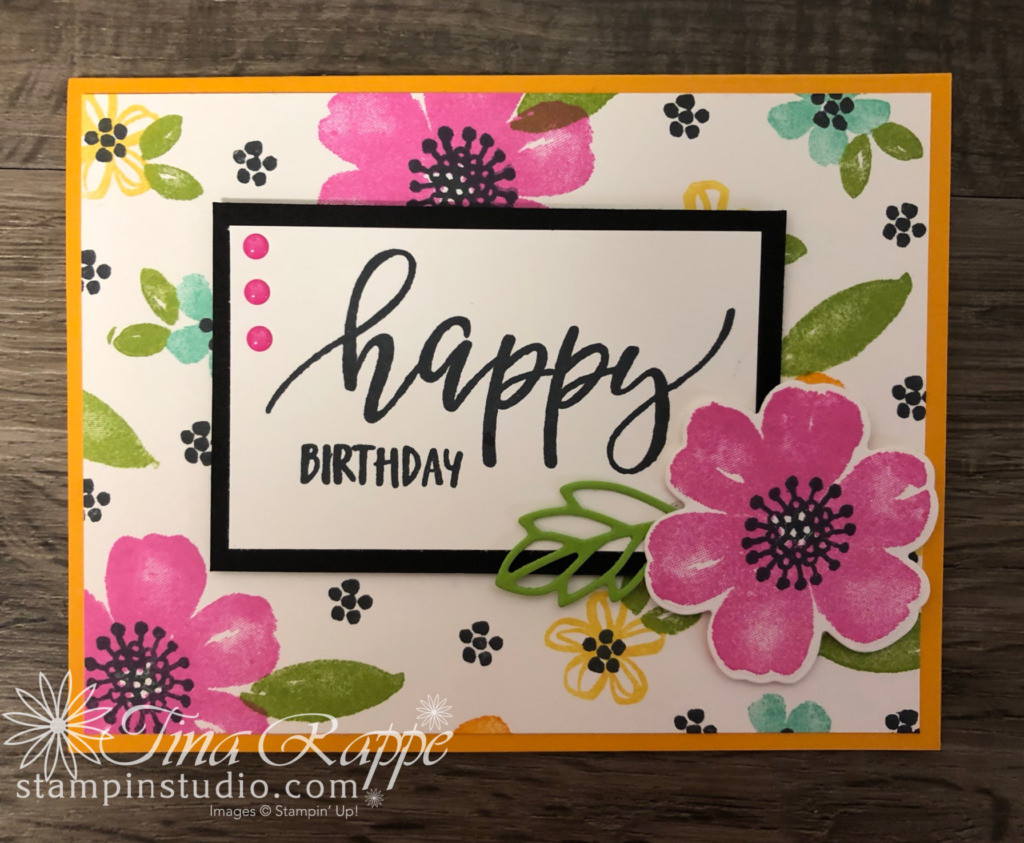 Stampin' Up! Pretty Perennials Bundle, One Sheet Wonder Cards, Stampin' Sisters Retreat, Stampin' Studio