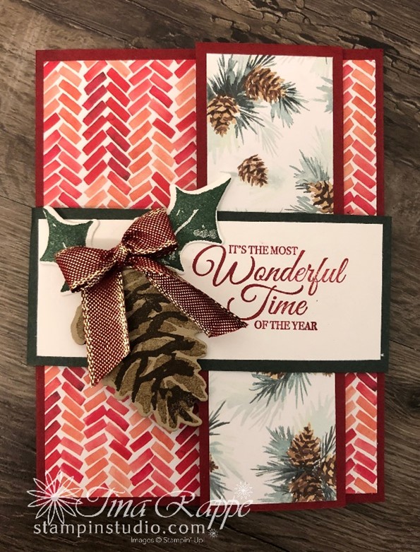 Stampin' Up! Christmas Season Bundle, Painted Christmas DSP, Fun Folds, Stampin' Studio