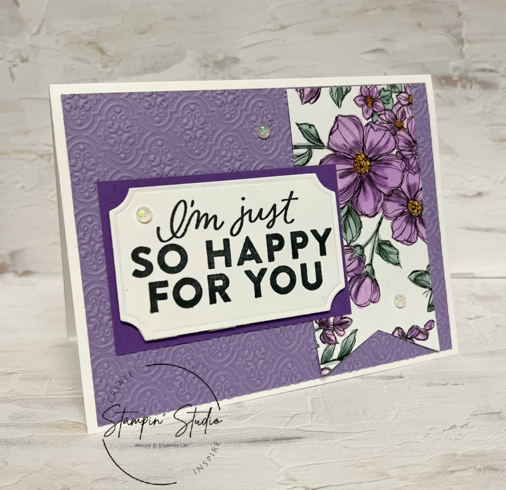 Stampin' Up! Good Feelings stamp set, Perfectly Penciled DSP, Stampin' Studio