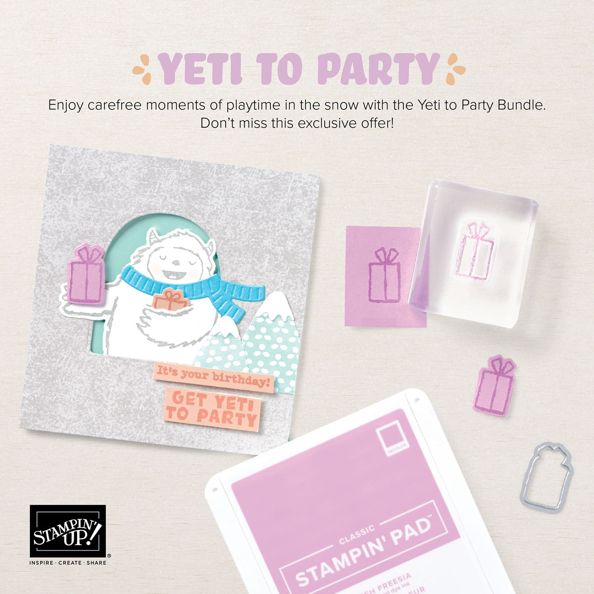 Stampin' Up! Yeti to Party Bundle, Stampin' Studio