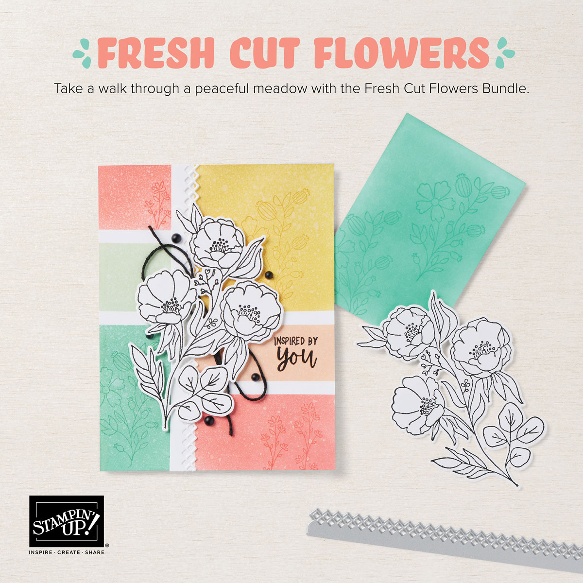 Stampin' Up! Fresh Cut Flowers Bundle, Stampin' Studio