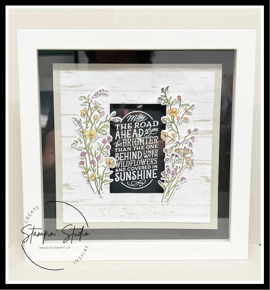 Stampin' Up! Covered in Sunshine stamp set, Dainty Delight Framed Art, Stampin' Sisters Retreat, Stampin' Studio