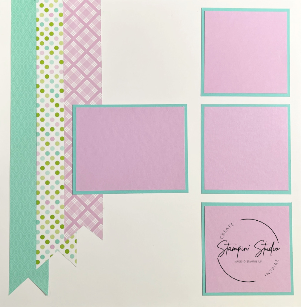 Stampin' Up! Dandy Designs DSP, Scrapbook Pages, Stamp Crop & Cruise Retreat, Stampin' Studio