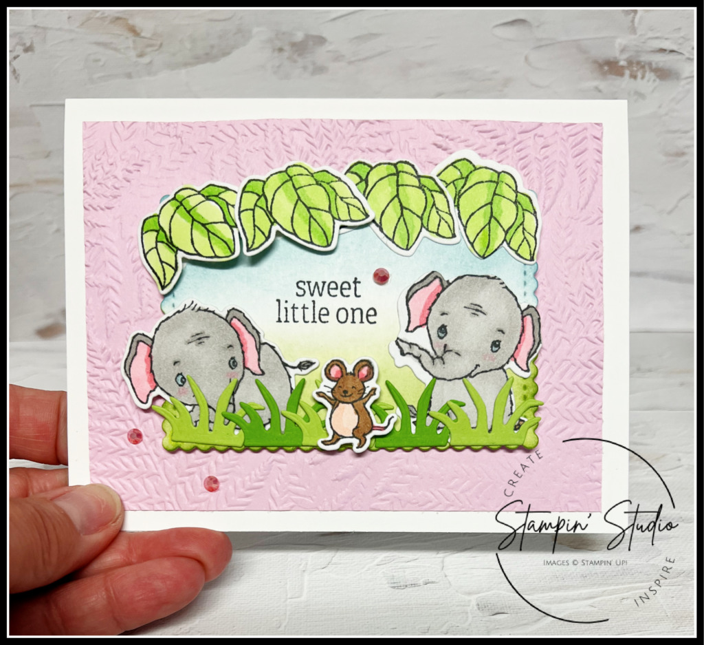 Stampin' Up! Elephant Parade Bundle, Baby Card, Stampin' Studio