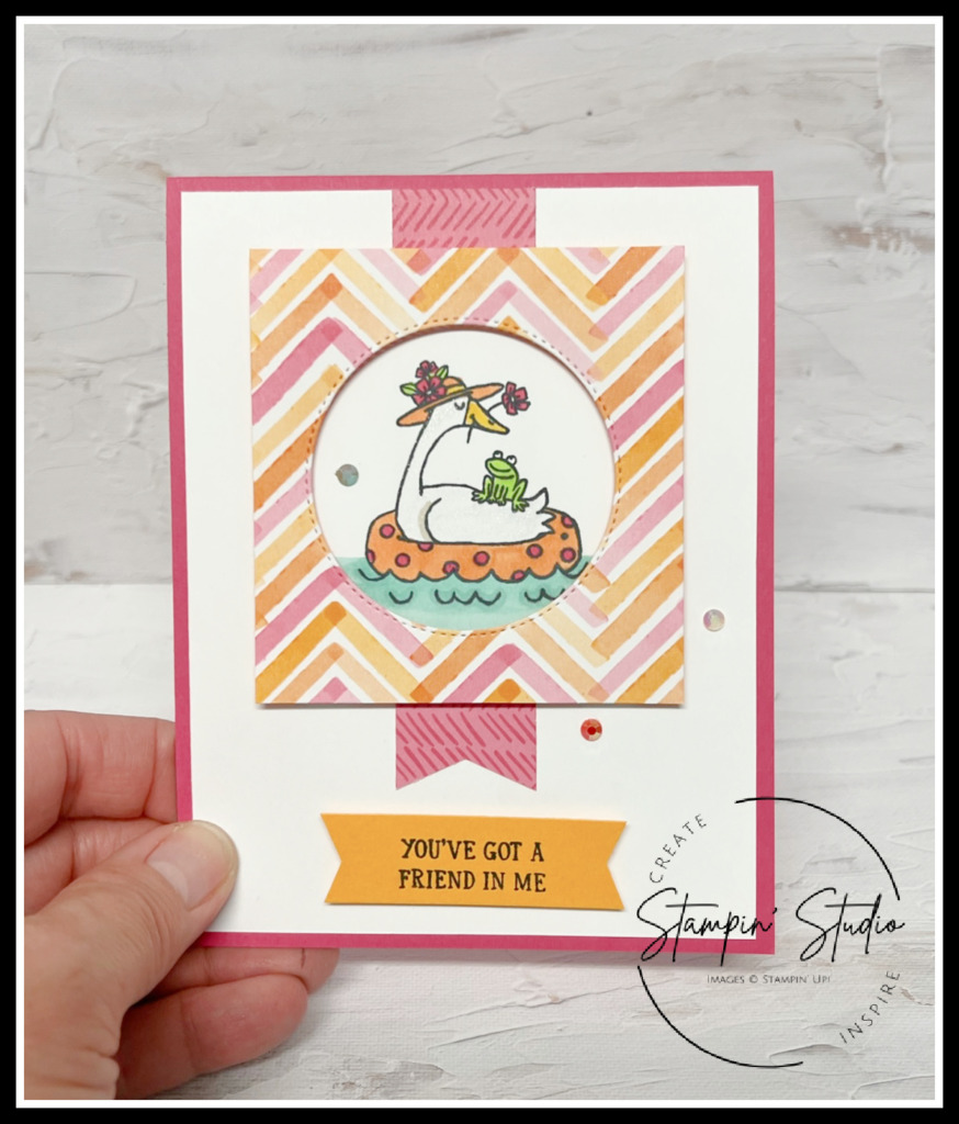 Stampin' Up! Silly Goose stamp set, Enjoy the Journey DSP, Stampin' Studio