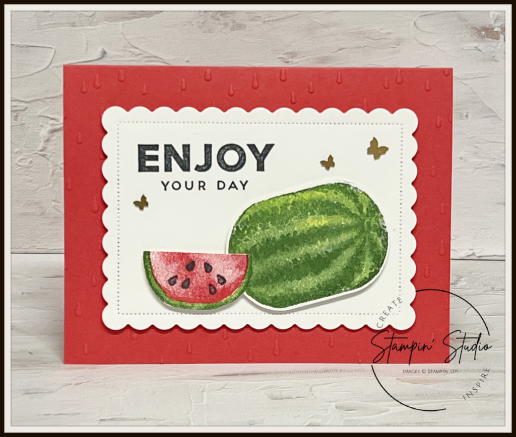 Stampin' Up! Watercolor Melon stamp set, Sale-a-bration, Stampin' Studio